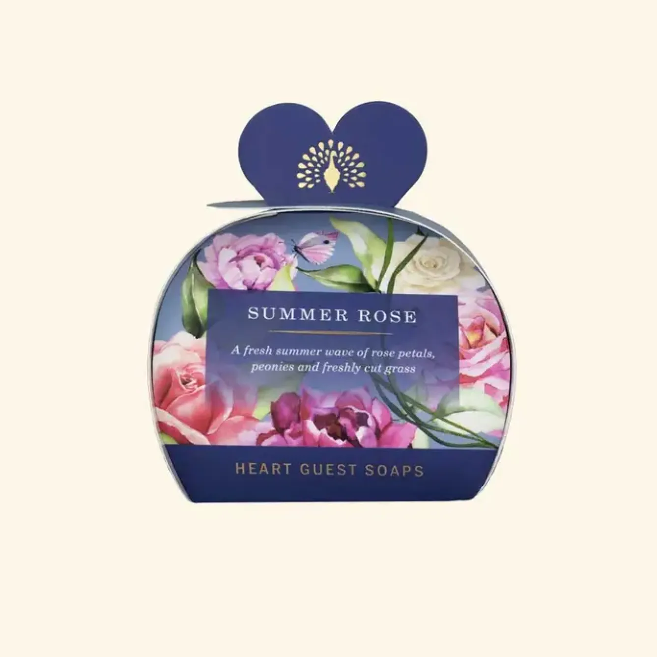 English Soap Company Soaps & Lotions-Signature Summer Rose Heart Guest Soaps