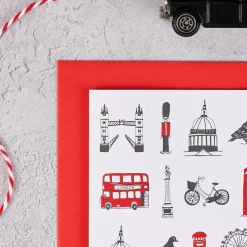 Victoria Eggs Stationery|Children-Simply London Pack of 8 Notecards