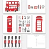 Victoria Eggs Stationery|Children-Simply London Pack of 6 Postcards