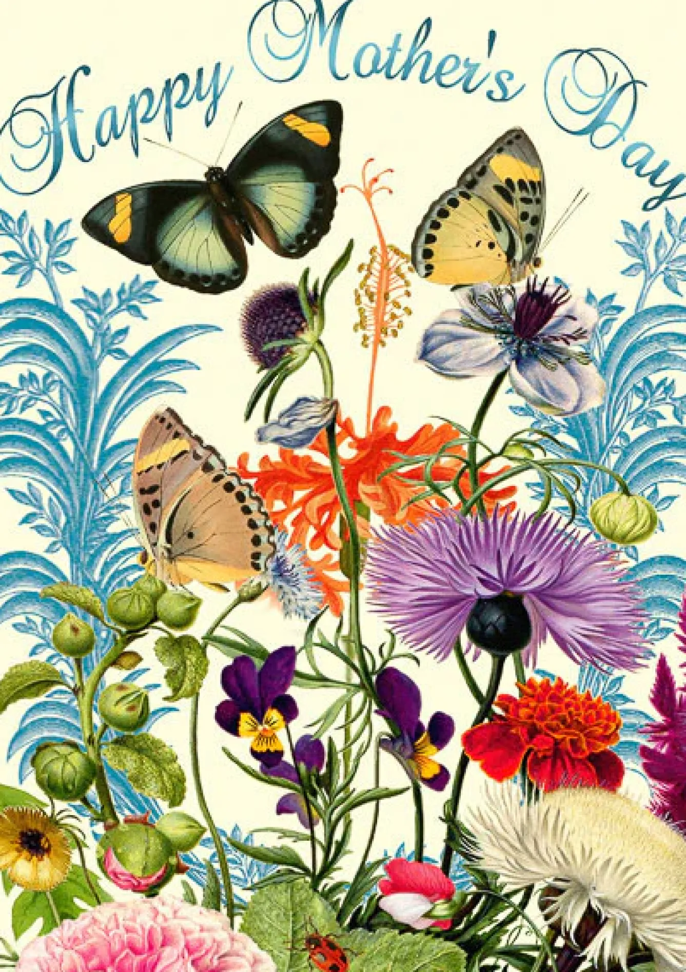 Madame Treacle Greeting Cards-Singing Butterflies Mother's Day Card