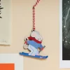 Dapple & Dot Christmas-Skiing Mouse Wooden Christmas Decoration