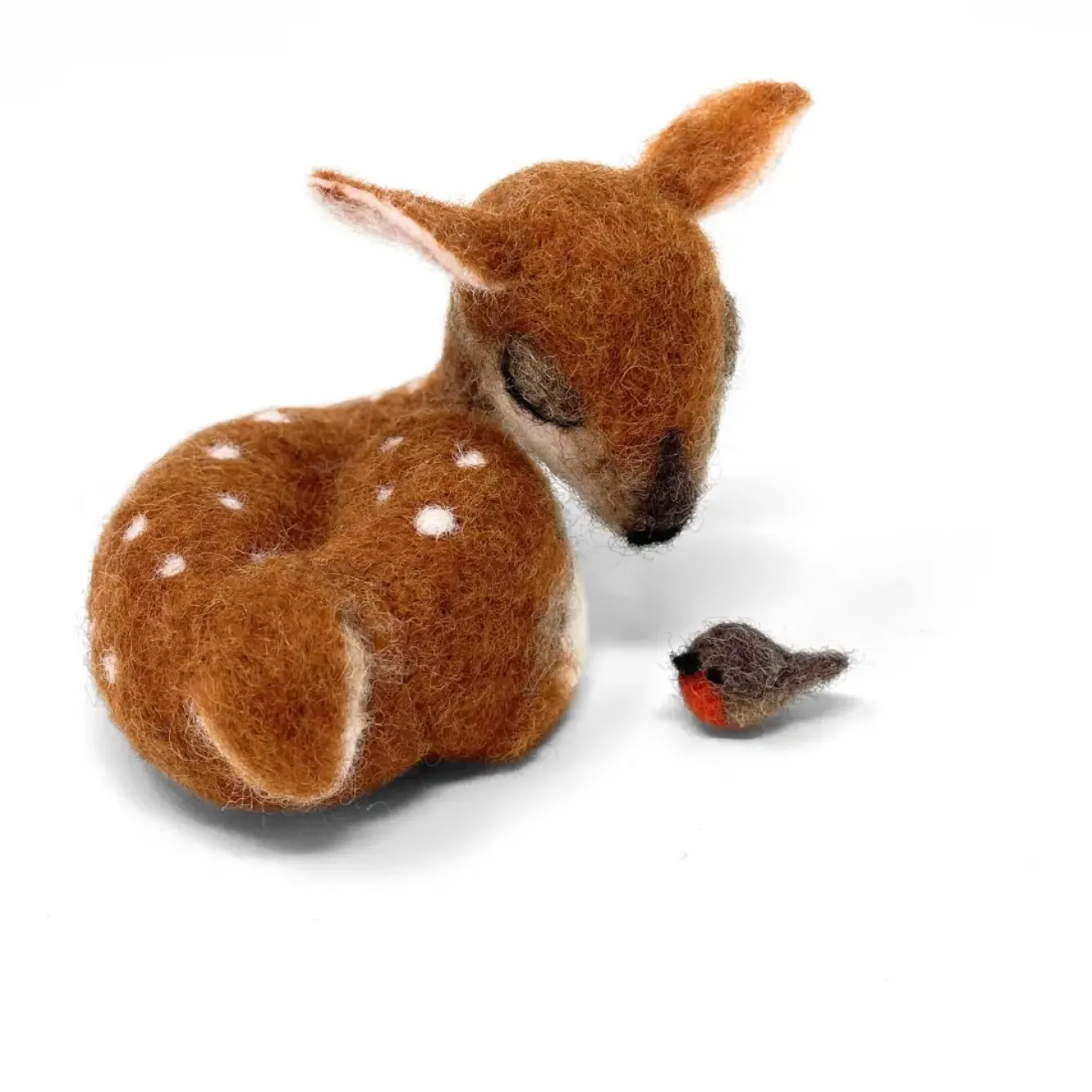 The Crafty Kit Co. Crafts|Children-Sleepy Fawn Needle Felting Craft Kit