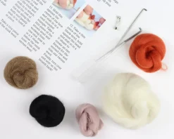 Hawthorn Handmade Crafts-Snoozing Cat Brooch Felting Kit