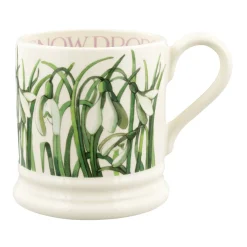 Emma Bridgewater Flowers & Garden-Snowdrop 1/2 Pint Mug