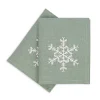 Ulster Weavers Napkins|Napkins-Snowflake Aquarius Linen Napkin 2 pack