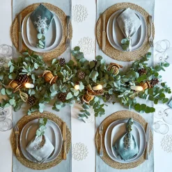 Ulster Weavers Napkins|Napkins-Snowflake Aquarius Linen Napkin 2 pack