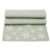 Ulster Weavers Table Runners-Snowflake Linen 85in Table Runner