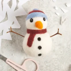 Hawthorn Handmade Crafts|Children-Snowman Mini Felting Kit