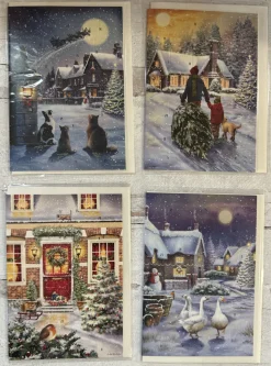 Alison Gardiner Christmas|Advent-Snowy Village Advent Calendar Card
