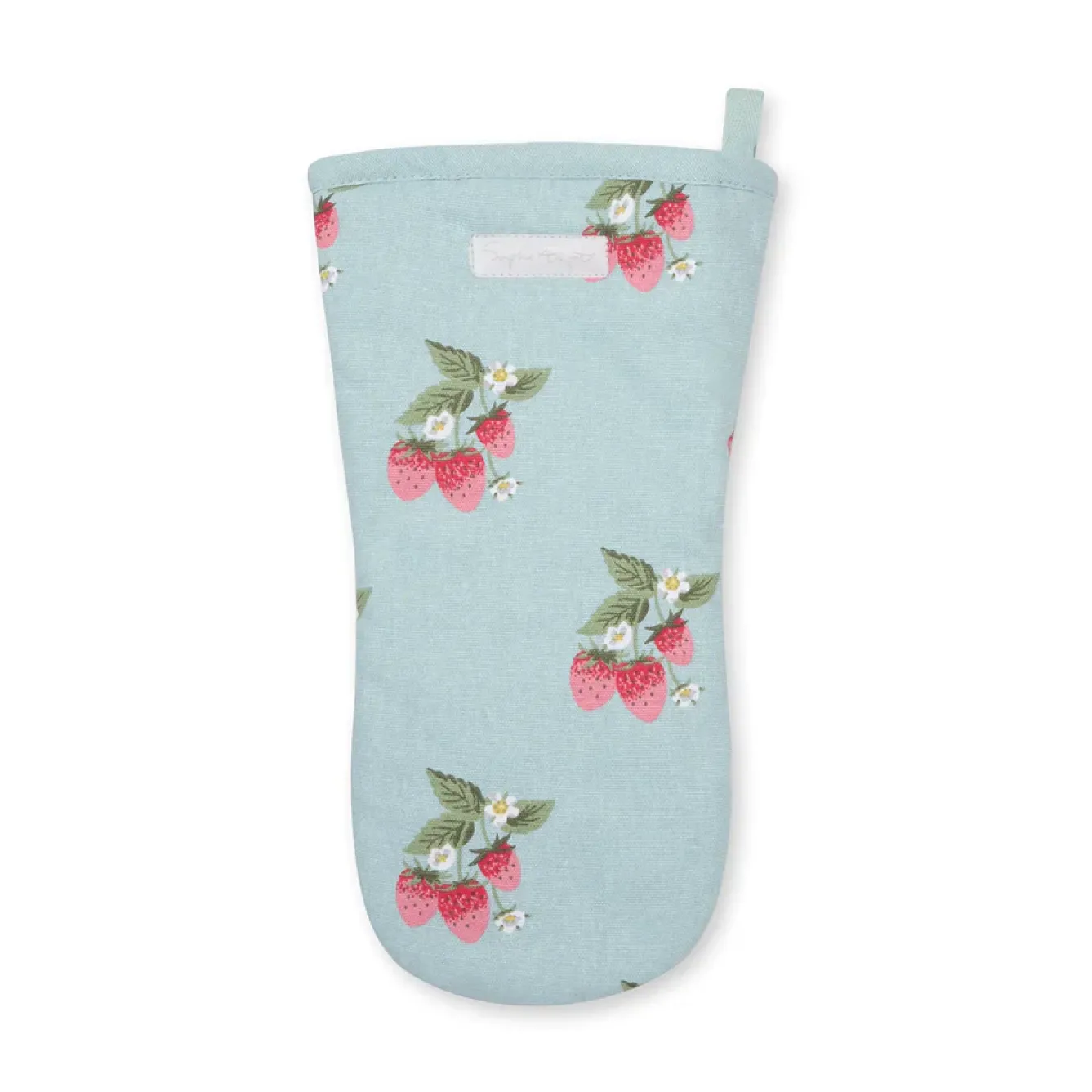 Sophie Allport Tea|Oven Gloves/Mitts-Strawberries Blue Oven Mitt