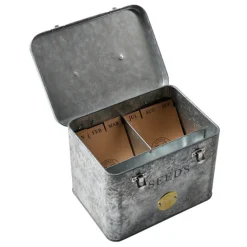 Burgon & Ball Flowers & Fruits-Sophie Conran Galvanized Seed Tin