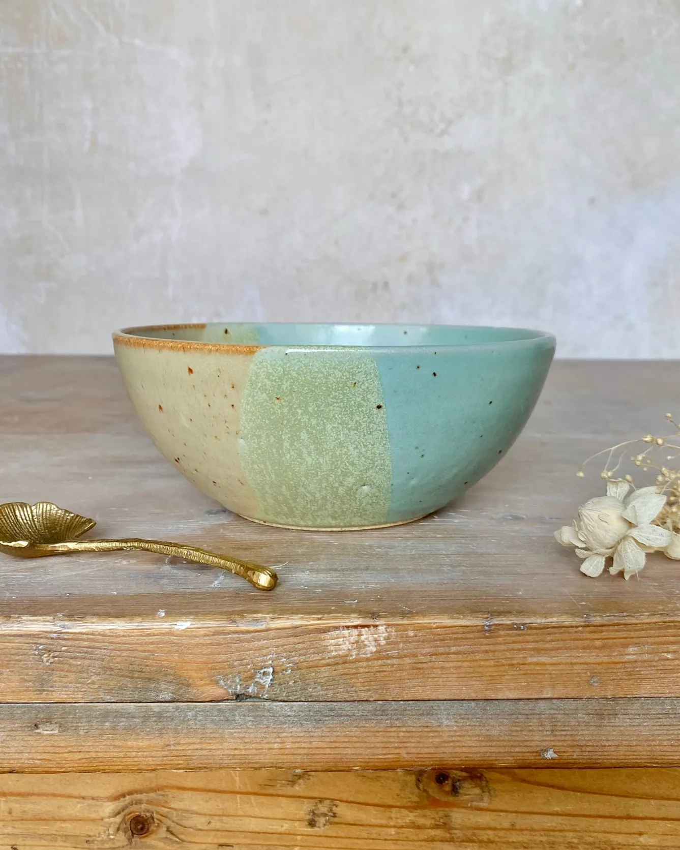 Emily Doran Pottery Bowls & Dishes-Speckled Beach Breakfast Bowl