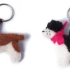 Amica Felt Key Chains-Spencer the Spaniel Key Ring - Blue