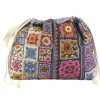 Emma Ball Crafts|Bags-Spirit of Flora Drawstring Cotton Bag