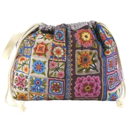 Emma Ball Crafts|Bags-Spirit of Flora Drawstring Cotton Bag