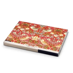 Spode Placemats-Morris and Co Strawberry Thief Red Placemats - Set of 4