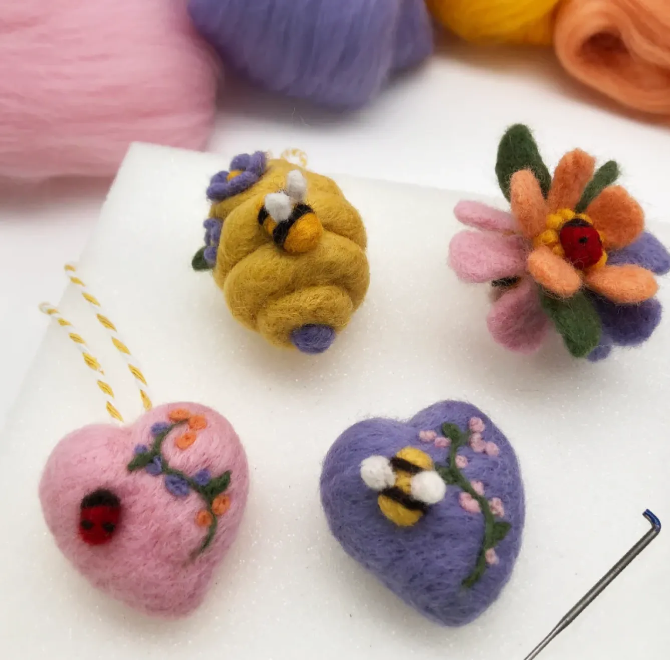 Bergin & Bath Crafts-Springtime Needle Felting Kit