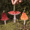 Dapple & Dot Christmas-Starry Mushroom Wooden Decorations