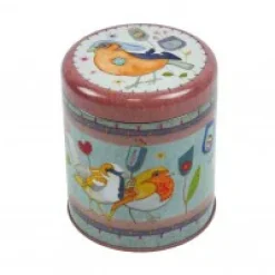 Emma Ball Storage-Stitched Birdies Short Round Caddy