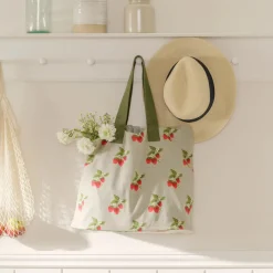 Sophie Allport Bags-Strawberries Everyday Bag