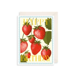The Art File Greeting Cards-Strawberries Greeting Card