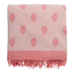 Sophie Allport Picnic-Strawberries Knitted Picnic Blanket