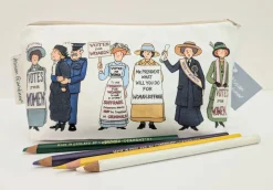 Alison Gardiner Bags-Suffragettes Cosmetic Bag/Pencil Case