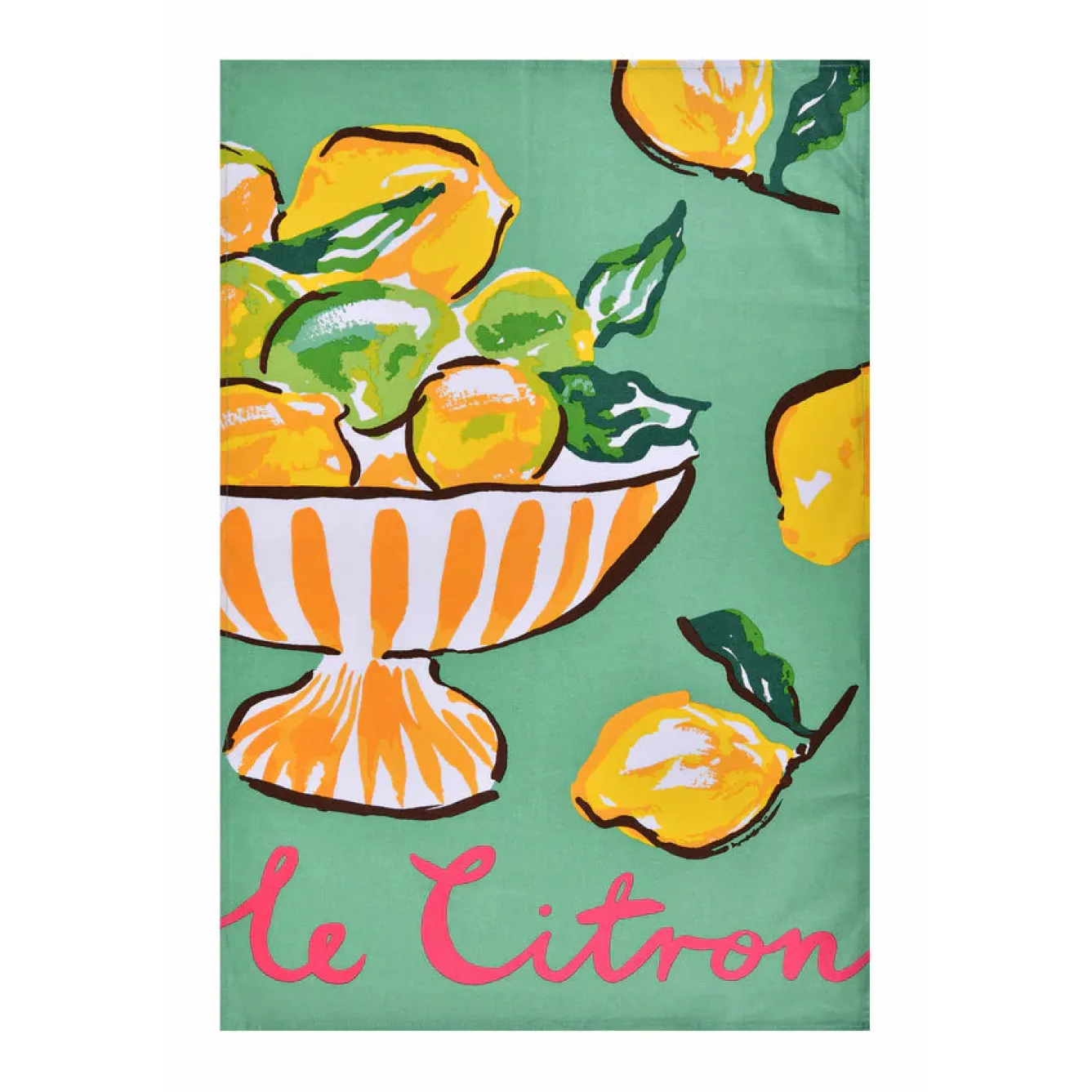 Ulster Weavers Tea|Tea Towels-Summer Fruits- Citron Cotton Tea Towel