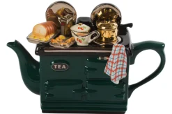 Ceramic Inspirations Tea|Teapots-Sunday Roast Large Aga Teapot - Green
