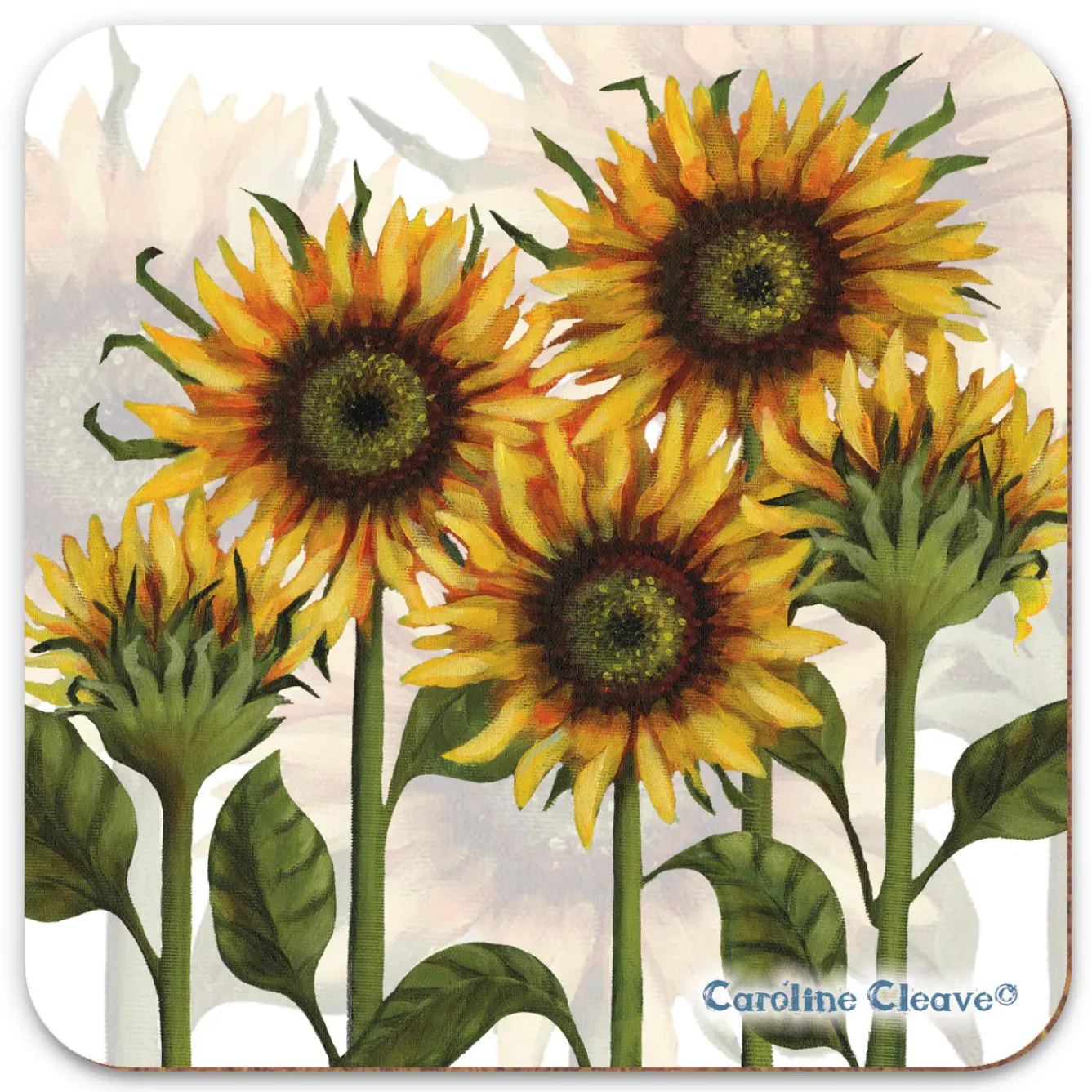 Emma Ball Tea|Coasters-Sunflower Coaster