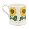 Emma Bridgewater Flowers & Garden-Sunflower Hand-Stamped 1/2 Pint Mug