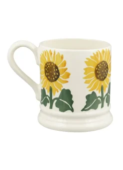 Emma Bridgewater Flowers & Garden-Sunflower Hand-Stamped 1/2 Pint Mug