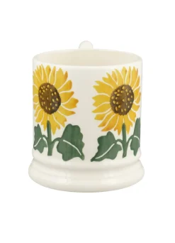 Emma Bridgewater Flowers & Garden-Sunflower Hand-Stamped 1/2 Pint Mug