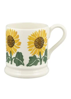 Emma Bridgewater Flowers & Garden-Sunflower Hand-Stamped 1/2 Pint Mug