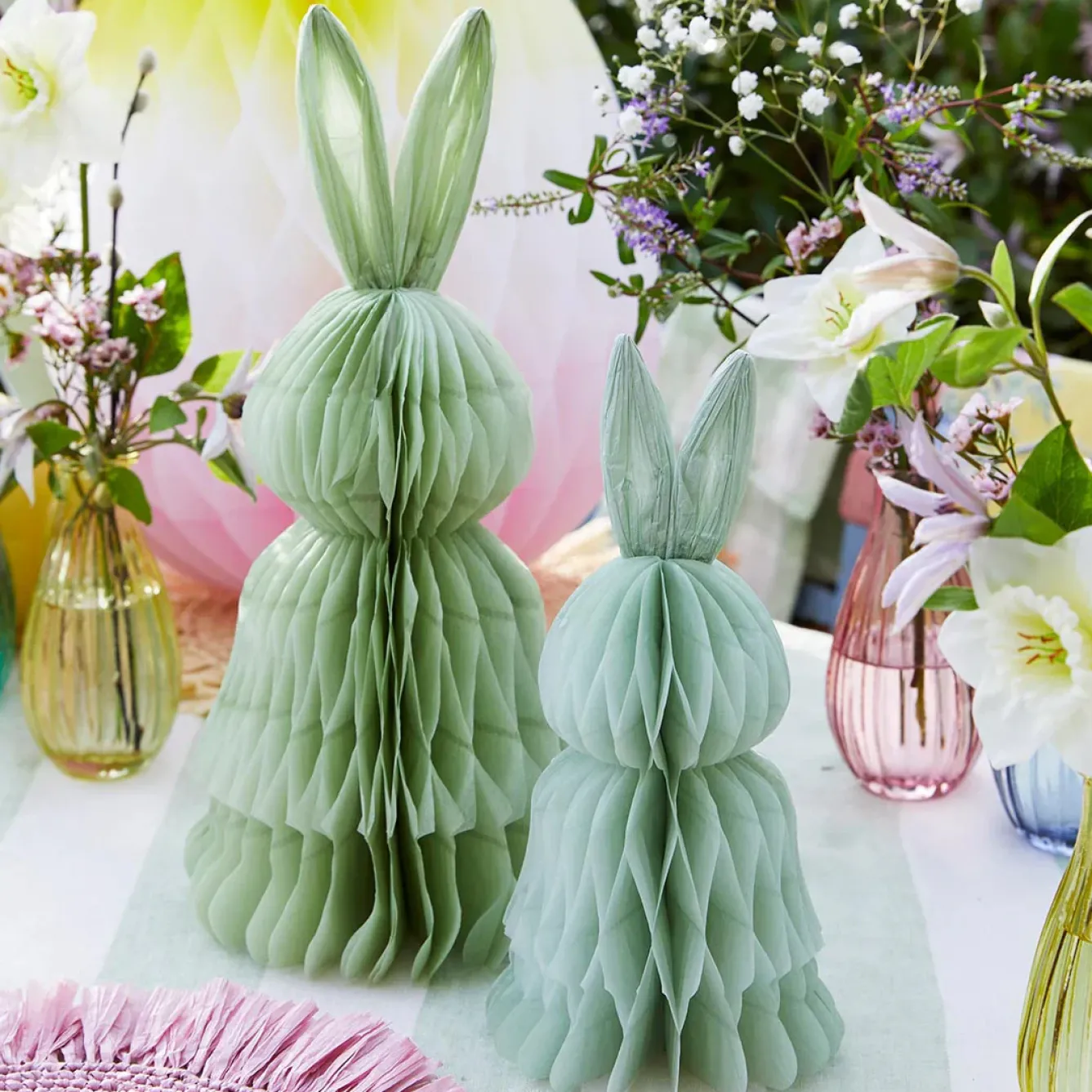 Talking Tables Seasonal Decor-Sweet Meadow Honeycomb Green Bunny