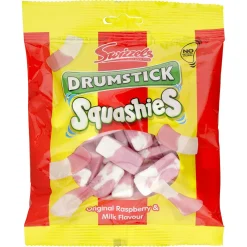Tea & Biscuits Sweets/Candy-Swizzels Drumstick Original Raspberry & Milk Flavor Squashies