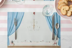 Laura Stoddart Placemats-Table for Two Pad of 18 Paper Placemats