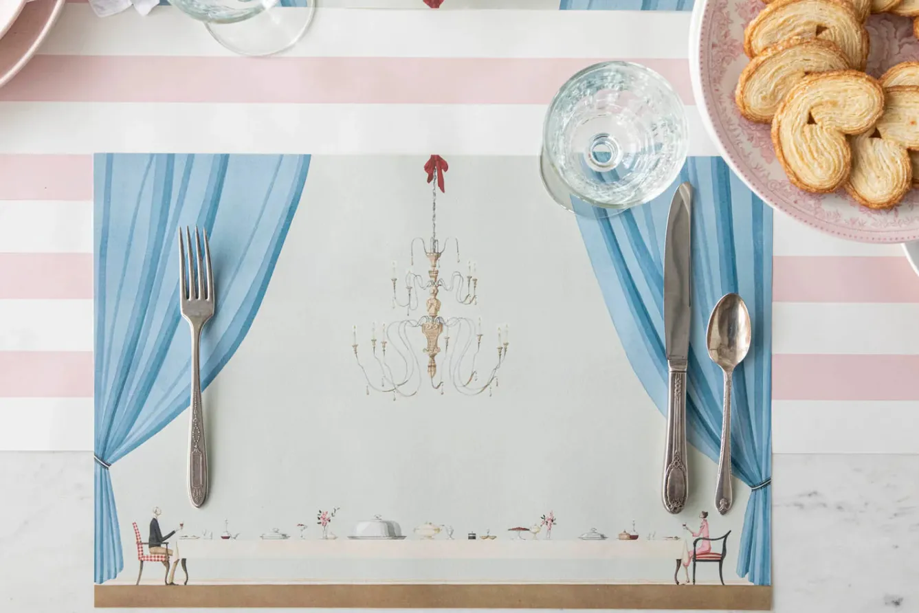 Laura Stoddart Placemats-Table for Two Pad of 18 Paper Placemats