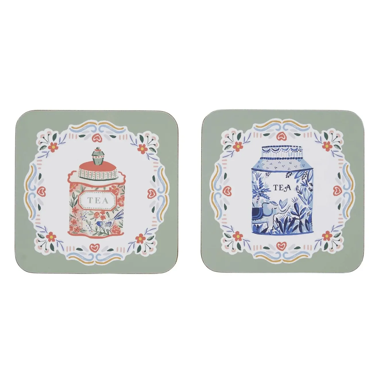 Ulster Weavers Coasters-Tea Tins Coasters - Set of 4