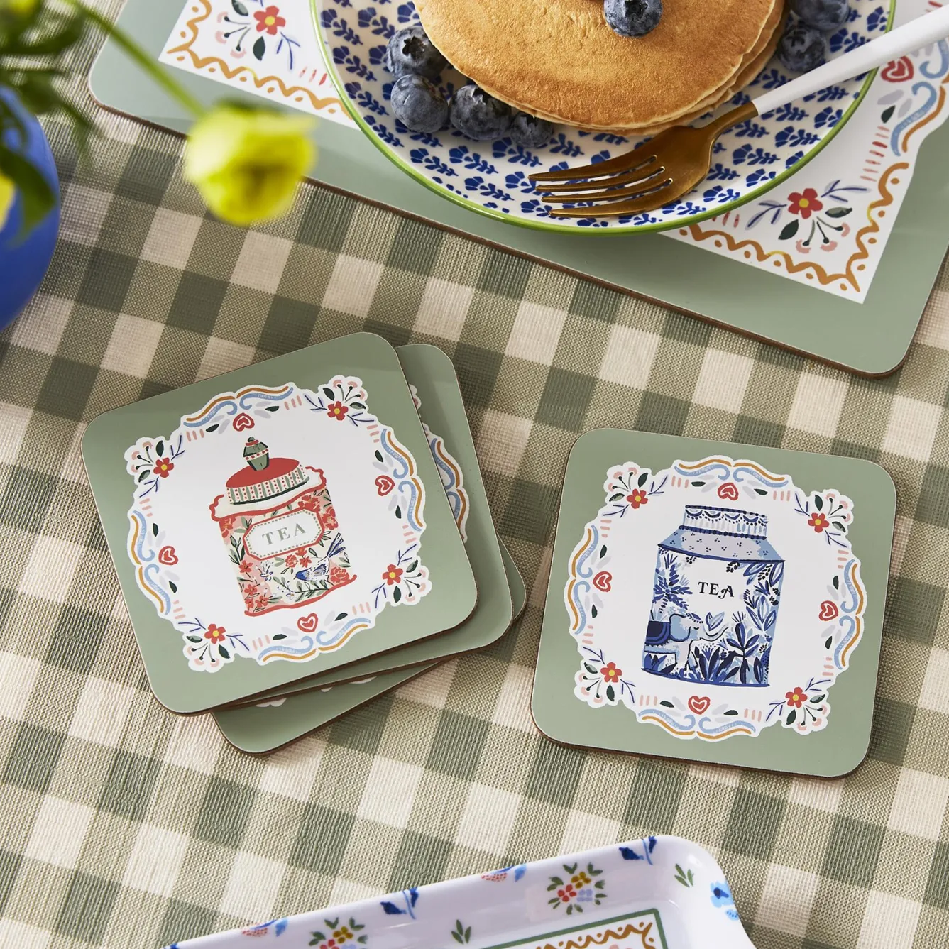 Ulster Weavers Coasters-Tea Tins Coasters - Set of 4