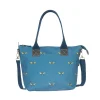Sophie Allport Bags-Teal Bees Mini Oundle Bag