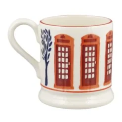 Emma Bridgewater Great Britain-Telephone Box 1/2 Pint Mug