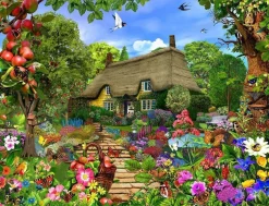 All Jigsaw Puzzles Puzzles|Children-Thatched Cottage Garden 500 Piece Jigsaw Puzzle
