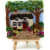 The Crafty Kit Co. Crafts|Children-Thatched Cottage Paint with Wool Needle Felting Kit