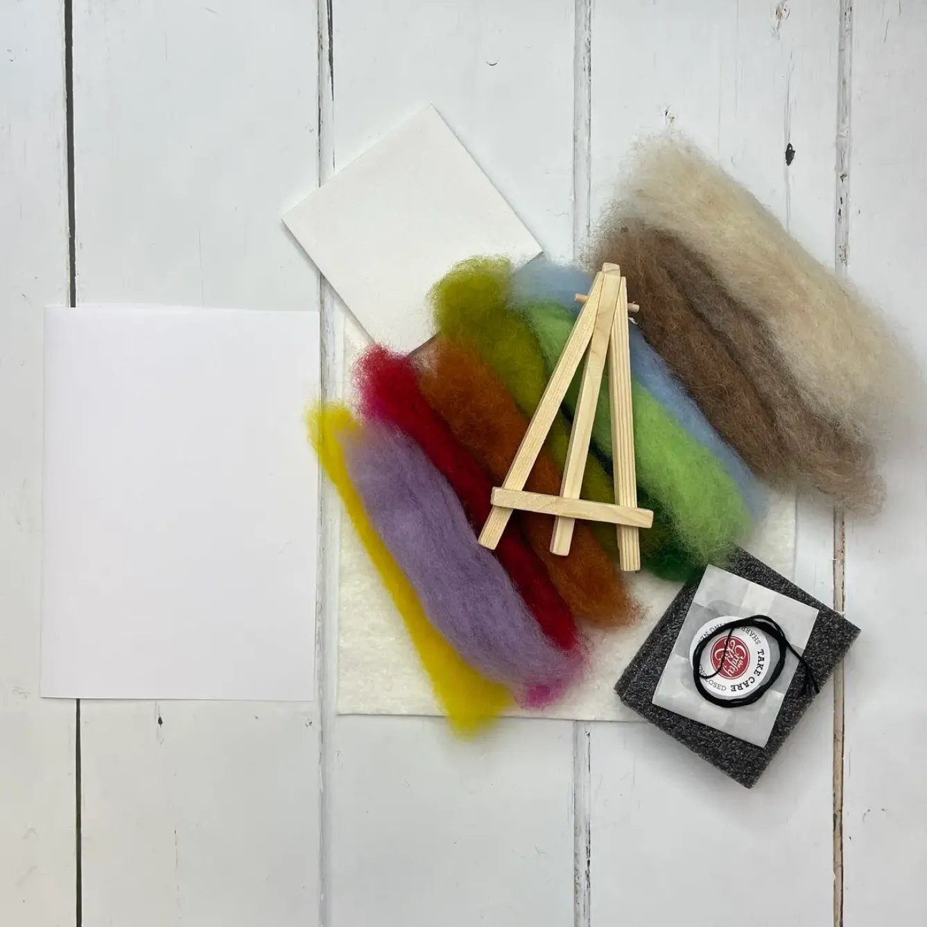 The Crafty Kit Co. Crafts|Children-Thatched Cottage Paint with Wool Needle Felting Kit