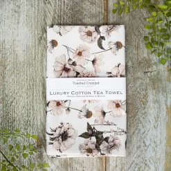 Toasted Crumpet Tea|Tea Towels-The Blanc Collection (Pure) Tea Towel