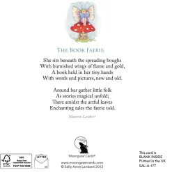 Moongazer Cards Greeting Cards-The Book Faeire Greeting Card