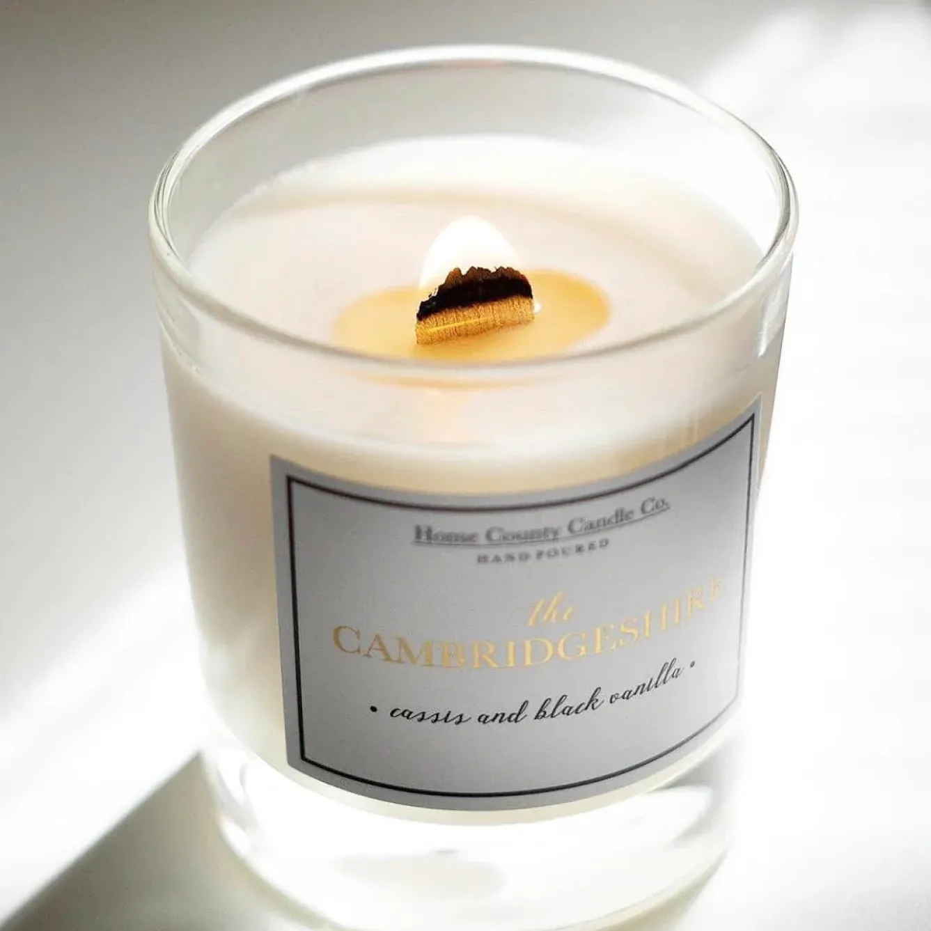 Home County Candles Home Fragrance-The Cambridgeshire Cassis and Black Vanilla Candle