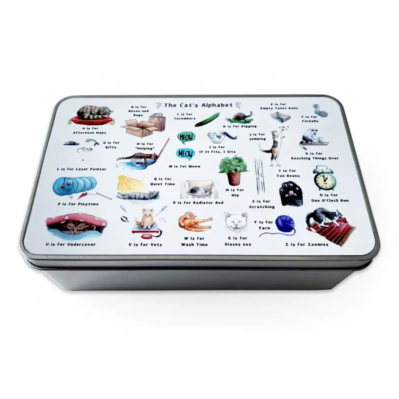 Yeti Storage Caddies|Storage-The Cat's Alphabet Storage Tin