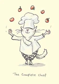 Two Bad Mice Greeting Cards-The Complete Chef Greetings Card